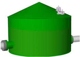 Tank with pressure and vacuum valve