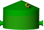 Tank with pressure/Vacuum Valve (11k)